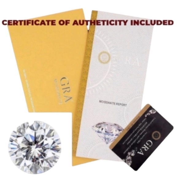 3ct classic cut round moissanite rose gold ring. SOLD - Picture 9 of 10